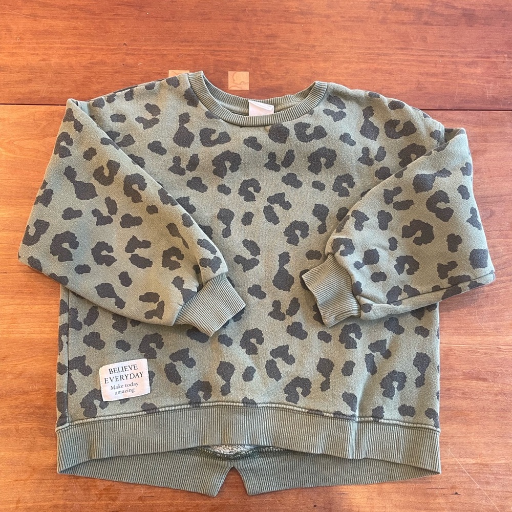 Zara Cheetah Sweatshirt 9